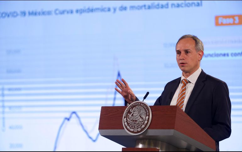 López-Gatell relativizó el impacto de esta tercera ola por la reducción de hospitalizaciones y defunciones. SUN/G. Espinosa