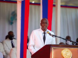ASESINADO. Jovenel Moise ofreciendo un discurso. EFE