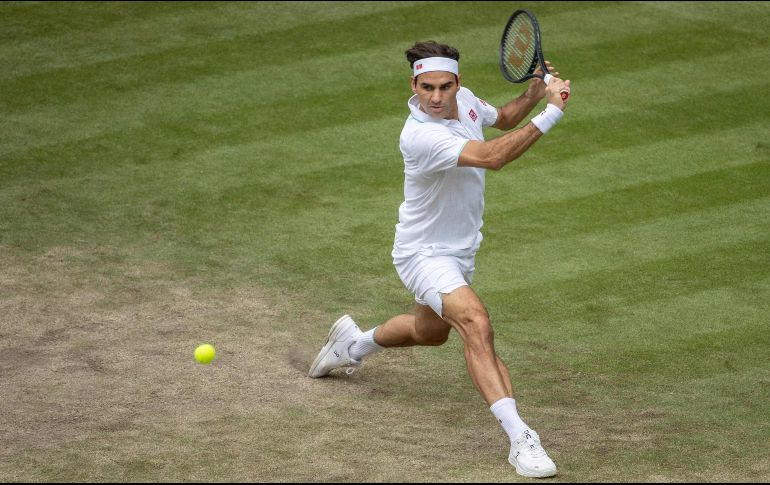 ROGER FEDERER. Una despedida terrible para el ganador de ocho Wimbledon, que se marcha a un mes y un día de cumplir los 40 años. AFP / D. Gray