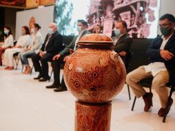 La presidencia municipal de Tonalá fue la sede de la presentación de la tienda en línea Piel de Barro. EL INFORMADOR / G. Gallo