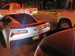 Los seis vehículos asegurados, entre ellos varios deportivos, tenían las placas ocultas o alteradas. ESPECIAL