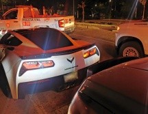 Los seis vehículos asegurados, entre ellos varios deportivos, tenían las placas ocultas o alteradas. ESPECIAL