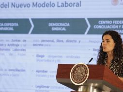 La secretaria del Trabajo y Previsión Social, Luisa María Alcalde, participó en el evento 