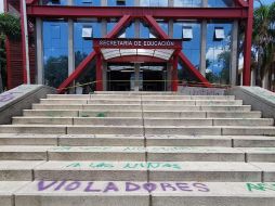 El inmueble será resguardado por elementos de la Secretaría del Estado mientras se restablecen los materiales que fueron afectados. EL INFORMADOR / R. Bobadilla