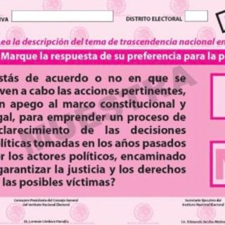 El INE termina de imprimir las papeletas para la consulta sobre expresidentes
