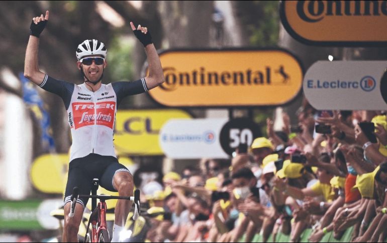 CÓMODO. El pedalista holandés volvió a ganar una etapa en el Tour tras cuatro años. AFP/ A. POUJOULAT