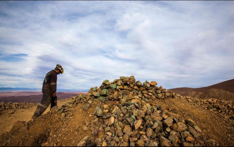 LABOR. El cobre se extrae en condiciones extremas. AFP