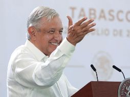 Desde Villahermosa, Tabasco, López Obrador anunció hoy una nueva propuesta de reforma constitucional al sector eléctrico. EFE/Presidencia de México