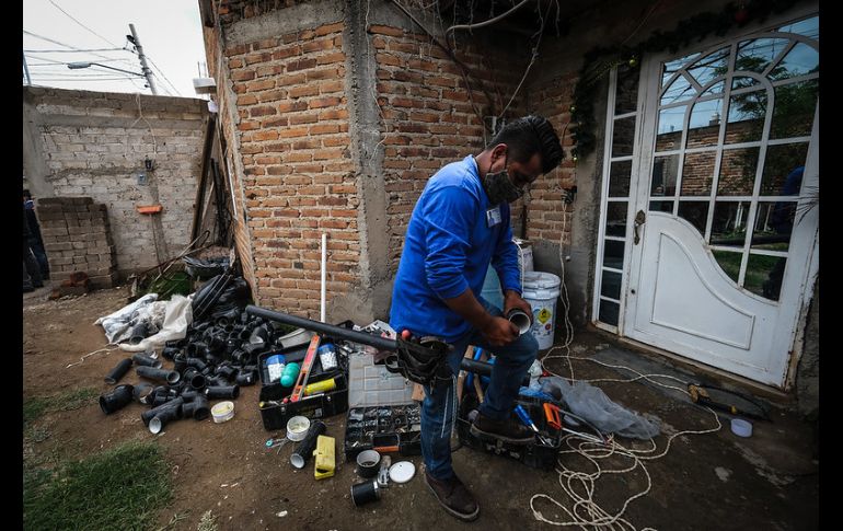 El programa arrancó en 600 viviendas de la colonia Mesa Colorada Poniente, en Zapopan. ESPECIAL/Gobierno de Jalisco