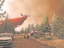 Los incendios ya han devorado zonas fronterizas entre Estados Unidos y Canadá. AP/Departamento Forestal de Oregón