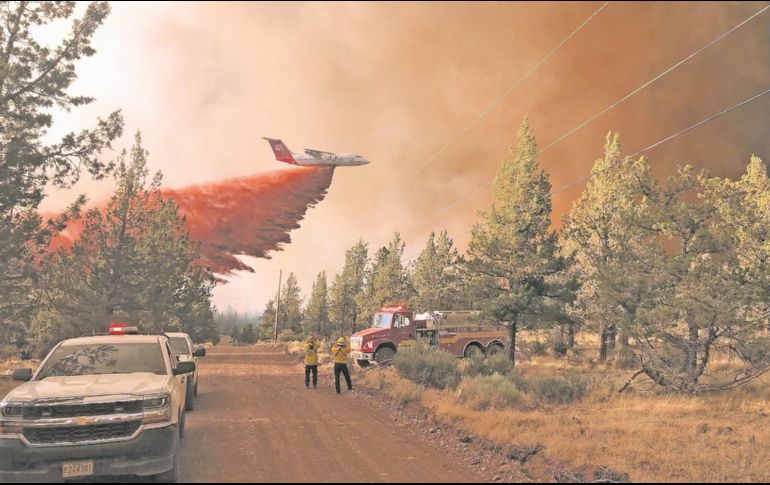 Los incendios ya han devorado zonas fronterizas entre Estados Unidos y Canadá. AP/Departamento Forestal de Oregón