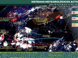 Según el pronóstico, “Felicia” ganará fuerza en las próximas horas y llegará a ser categoría 2. ESPECIAL / smn.conagua.gob.mx