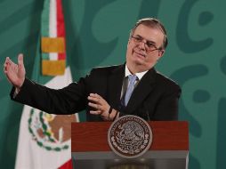 Marcelo Ebrard fue cuestionado, de manera expresa, sobre la posición de México frente a la represión de manifestantes en Cuba. EFE/J. Méndez