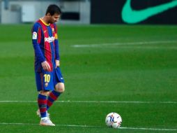 EN DUDA. Lionel Messi aún no logra definir su futuro, aunque en días pasados se ha asegurado que continuará en el Barcelona. AP