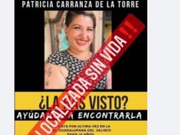 Los restos de la mujer fueron localizados en un punto de inhumación clandestina, en Tonalá. ESPECIAL