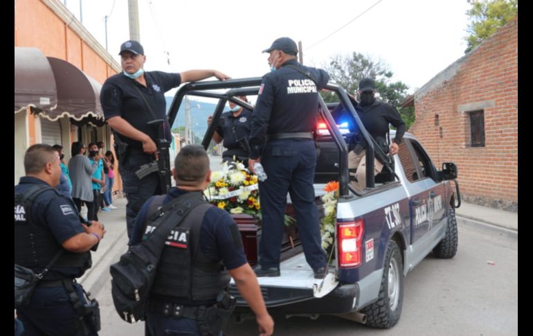 Con Anaya Ramos suman al menos nueve los agentes encargados de la seguridad en Jalisco que han sido asesinados en Jalisco en lo que va del año. ESPECIAL/Comisaría de Tlajomulco