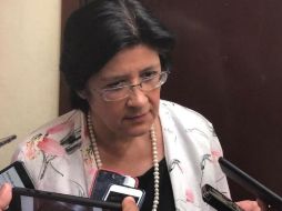 La contralora de Jalisco, Teresa Brito, ofreció una rueda de prensa este miércoles. EL INFORMADOR/ARCHIVO