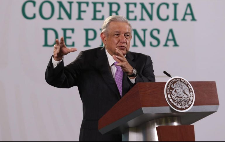 AMLO afirmó que en el encuentro solo estuvieron ellos dos reunidos. SUN / C. Mejía