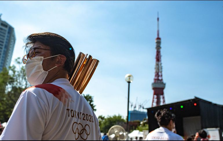 Ensayo de la ceremonia de inauguración de Tokio 2020. AFP / P. Fong
