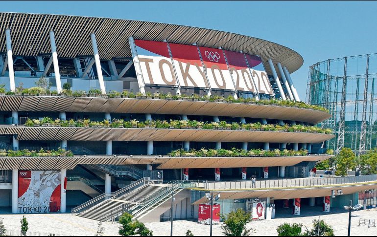 El estadio Nacional de Tokio será el escenario central de una justa histórica, pues se desarrollará en medio de una pandemia y sin público. EFE/A. Sato