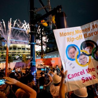 Protestan contra los Juegos Olímpicos durante su inauguración