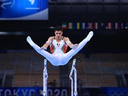 El mexicano logró su mejor resultado en la prueba de barras paralelas con una calificación de 14.033 puntos. MEXSPORT/A. Macías