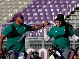 El Gobierno de México felicita a Alejandra Valencia y Luis Álvarez, integrantes de la delegación mexicana que participa en Tokio 2020, por su medalla de bronce en la categoría de tiro con arco-equipo mixto. AP / A. Tarantino