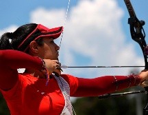 Ana Paula Vázquez. Las mexicanas fueron afectadas por rachas de viento en el campo de tiro. EFE/M. Gutiérrez
