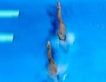 Las mexicanas quedaron a nueve unidades de distancia de poder conquistar una medalla desde el trampolín de tres metros. AP/M. Schrader