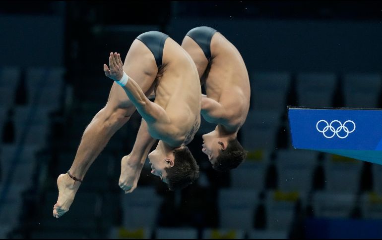 La dupla mexicana terminó  la prueba con una puntuación total de 407.31. AP/D. LOVETSKY