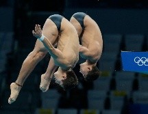 La dupla mexicana terminó  la prueba con una puntuación total de 407.31. AP/D. LOVETSKY