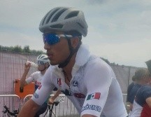 Poco más de 28 kilómetros fueron los que recorrió Ulloa en el campo de ciclismo de montaña de Izu. TWITTER/@COM_Mexico
