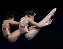 Orozco y Agúndez lograron una puntuación final de 299.70, detrás de las chinas y las estadounidenses. MEXSPORT