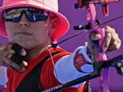 La arquera mexicana, Aida Román, no logró seguir dentro de la competencia individual de Tiro con Arco. AP/ A. Tarantino