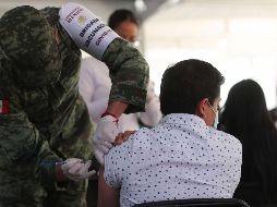 Andrés Manuel López Obrador (AMLO) agradece al gobierno de Joe Biden por el envío de un millón 350 mil vacunas de Johnson & Johnson contra el COVID-19 en junio pasado. SUN / J. Alvarado