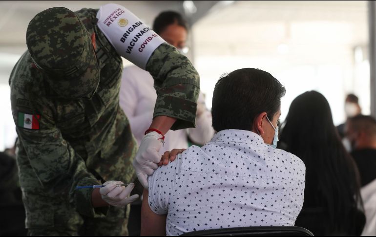 Andrés Manuel López Obrador (AMLO) agradece al gobierno de Joe Biden por el envío de un millón 350 mil vacunas de Johnson & Johnson contra el COVID-19 en junio pasado. SUN / J. Alvarado