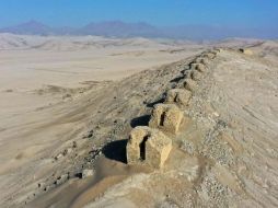 Vista aérea del Observatorio Solar de Chankillo, Perú. GETTY IMAGES