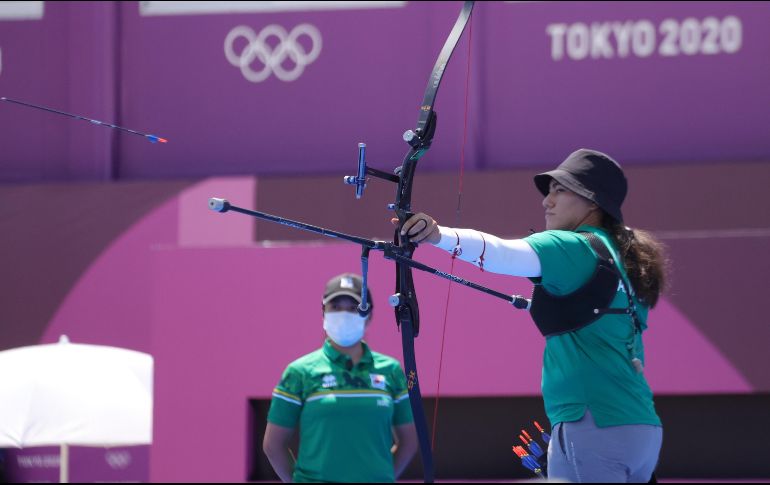 Alejandra Valencia logró su pase a los Octavos de Final y mantiene vivo su sueño de ganar su segunda medalla olímpica en Tokio 2020. MEXSPORT/Mariano Rios