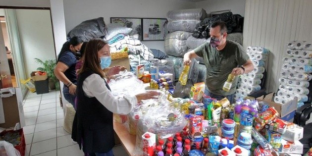 Sorprende apoyo a zapopanos por lluvias; acumulan 2.7 toneladas de v&iacute;veres