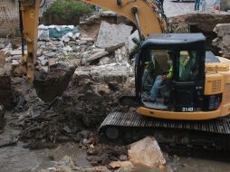 Las labores se llevaron a cabo en coordinación con la dirección de Inspección y Vigilancia, Obras Públicas y la Comisaría de Zapopan. ESPECIAL/PCyBomberos Zapopan