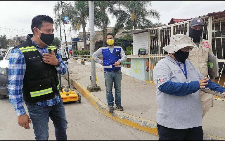 Protección Civil inspecciona el subsuelo con georradares para detectar hundimientos o socavones. ESPECIAL