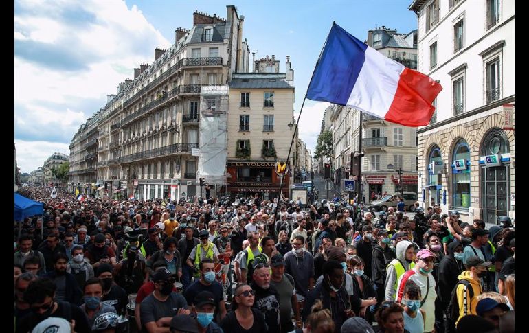 Para los manifestantes antivacuna en Francia, 