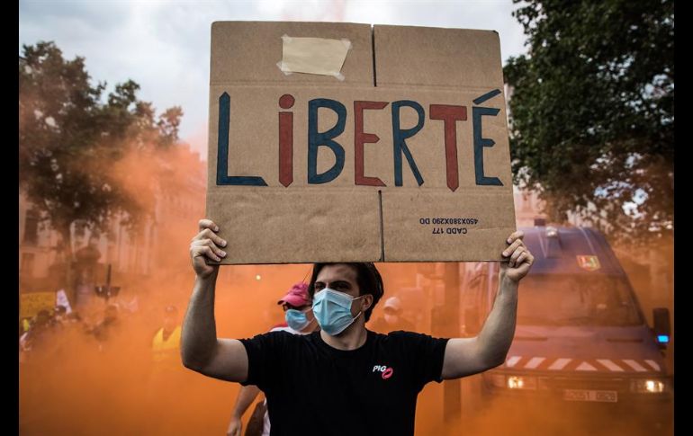 Para los manifestantes antivacuna en Francia, 