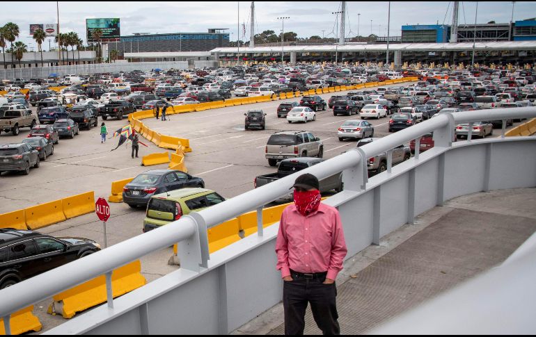 Desde 20 de marzo de 2020, el entonces presidente Donald Trump anunció cierre de la frontera a los viajeros no esenciales debido a la pandemia. EFE/C. Monterrosa