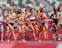 La mexicana finalizó en la posición número 12 con un cronómetro de 4:08.15 minutos. EFE/J. RONCORONI