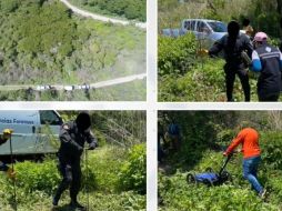 La búsqueda en la fosa en Chapala se derivó de investigaciones realizadas en diversas carpetas de investigación. ESPECIAL/Fiscalía de Jalisco