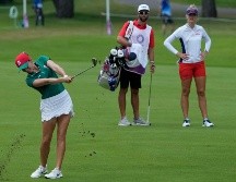 Gaby López hizo dos birdies y dos bogeys para concluir con par. AP/A. Wong