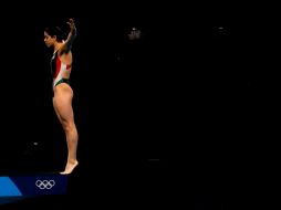 Alejandra Orozco fue la mejor mexicana al conseguir 308.10 puntos y terminar en la novena posición.  EFE/F. Bizerra