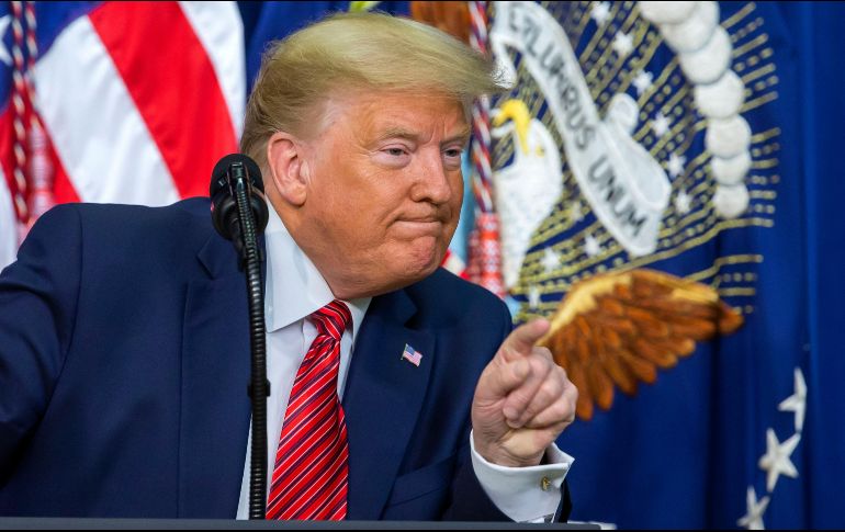 De acuerdo al Congreso de EU, Trump podría estar involucrado en posibles actos de corrupción. EFE/ARCHIVO