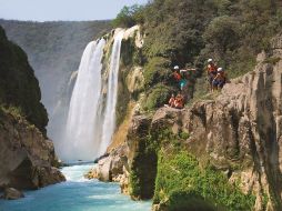 La Cascada de Tamul en la Huasteca Potosina, es considerada como La joya de las cascadas potosinas. CORTESÍA SECRETARÍA DE TURISMO DE SAN LUIS POTOSÍ.